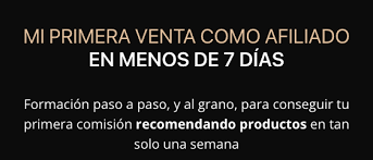 Mi primera venta en 7 días como afiliado.